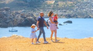 Famille Malte Mer Randonnée