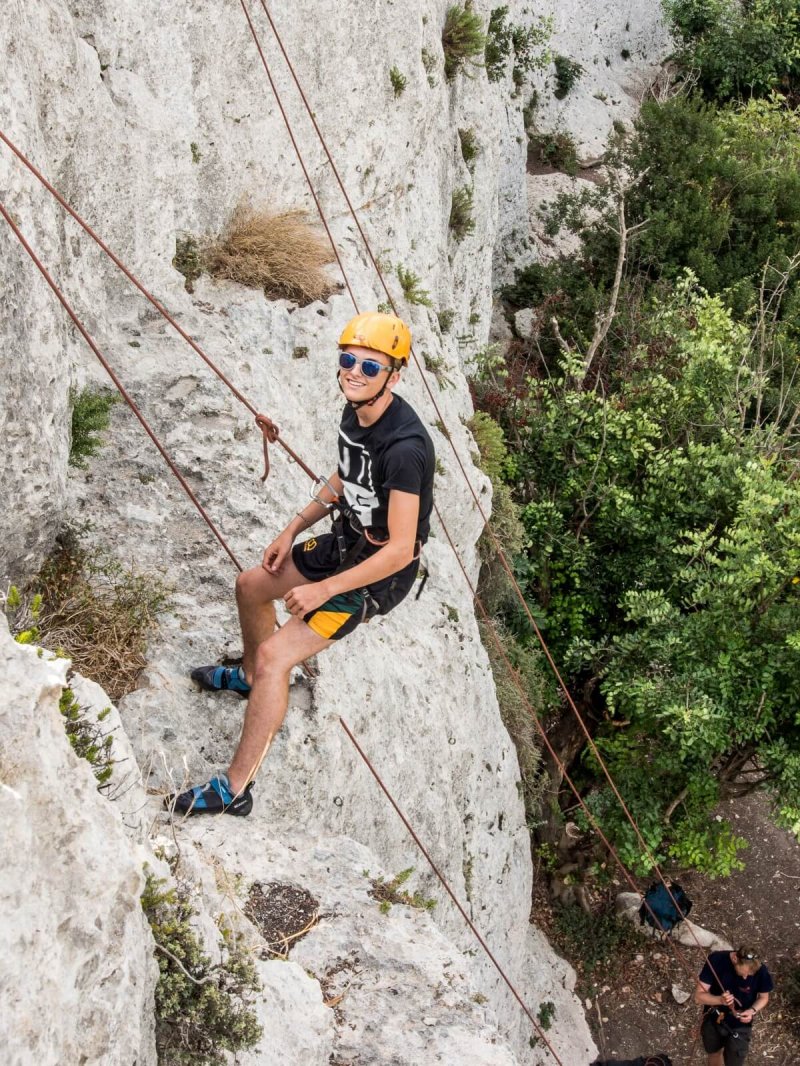 Demi-journée grimpe escalade et rappel à Gozo, tous niveaux