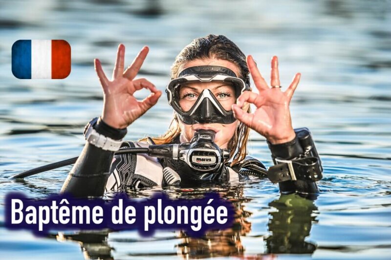 Baptême de plongée en français !