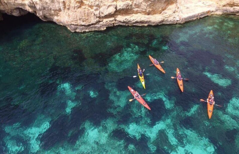 Sortie en kayak Gozo et Comino, demi journée l’après midi